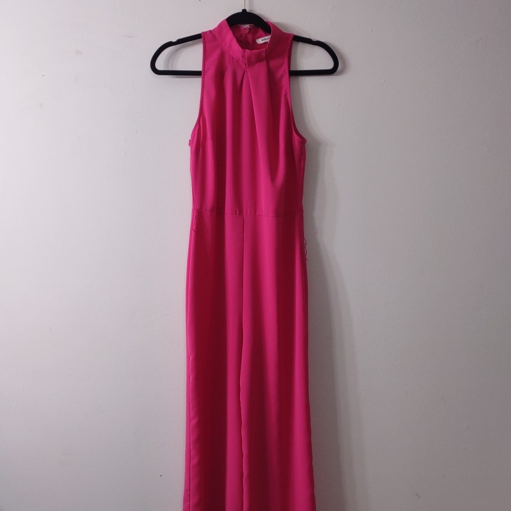 Jealous Tomato Barbie Pink Sleeves Jumpsuit, Size Small
